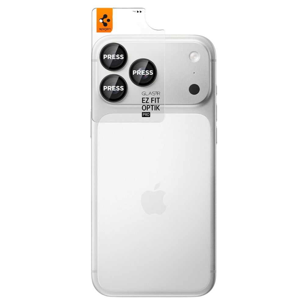 iPhone 18 Pro / 18 Pro Max Spigen Glass tR EZ Fit Optik Pro Kamerabeskytter - 2 stk - Grå