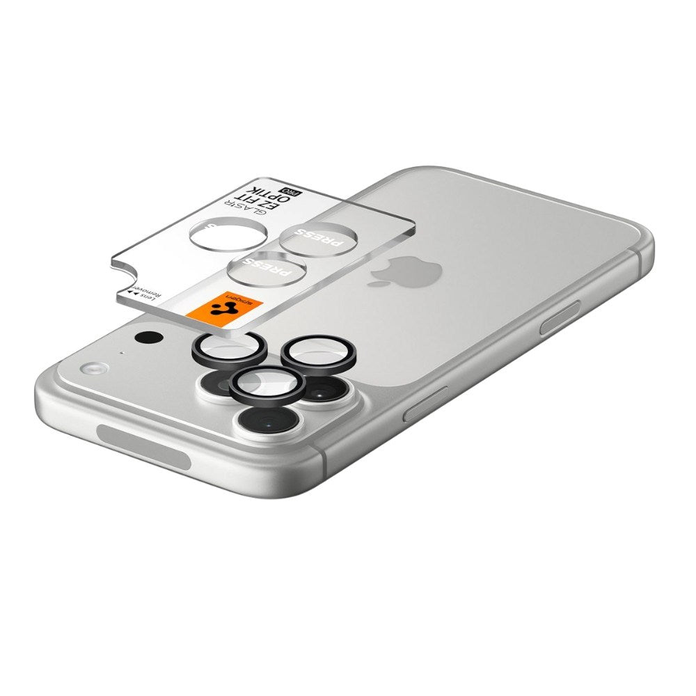 iPhone 18 Pro / 18 Pro Max Spigen Glass tR EZ Fit Optik Pro Kamerabeskytter - 2 stk - Grå