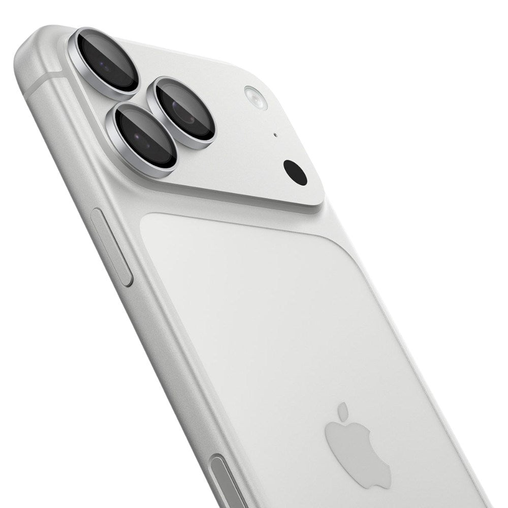 iPhone 18 Pro / 18 Pro Max Spigen Glass tR EZ Fit Optik Pro Kamerabeskytter - 2 stk - Sølv