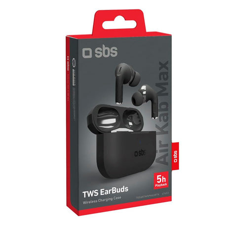 SBS Air Kab Max TWS Bluetooth In-Ear-hodetelefoner - Svart