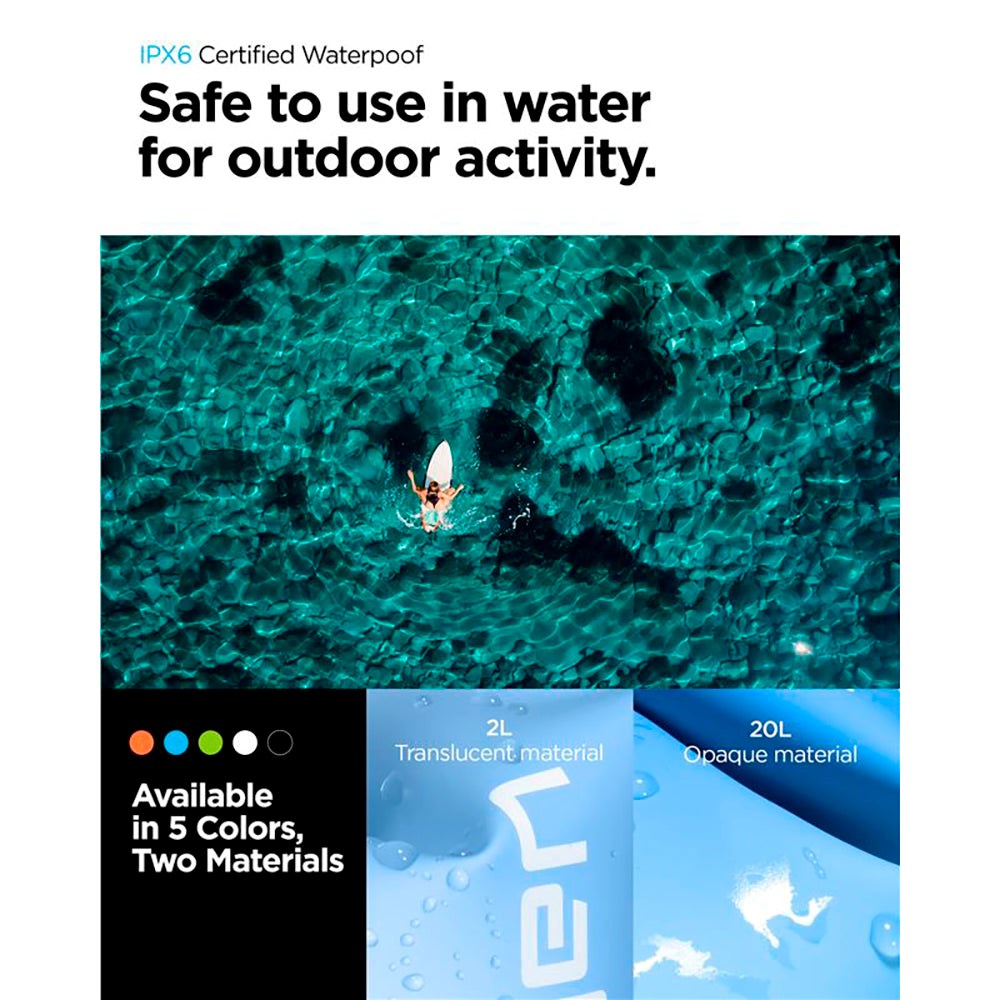 Spigen A630 Aqua Shield Vanntett Veske - Hvit / Gjennomsiktig