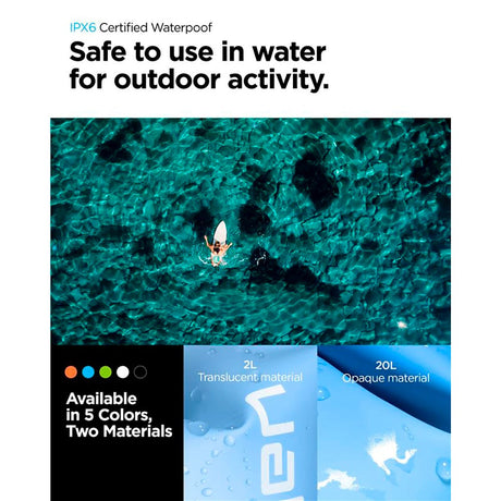 Spigen A630 Aqua Shield Vanntett Veske - Hvit / Gjennomsiktig