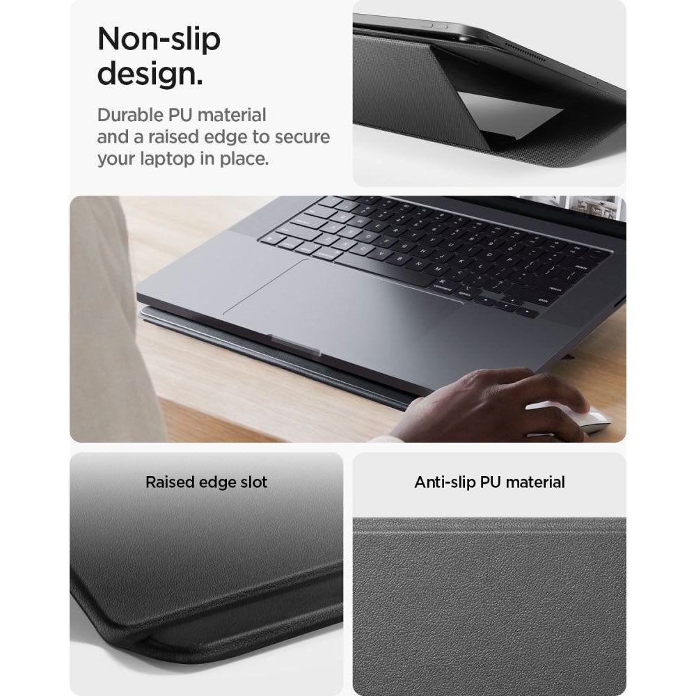 Spigen Slim Fold Laptop Stander - Sort