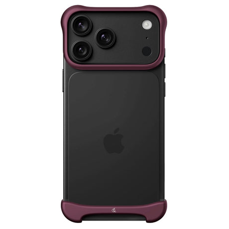 Arc Pulse Aluminum Bumper Cover - iPhone 18 Pro Max - Matte Dark Red