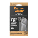 iPhone 15 Pro PanzerGlass 2-i-1-pakke m. EasyAligner - Skjermbeskytter / Kamerabeskytter - Gjennomsiktig / Svart