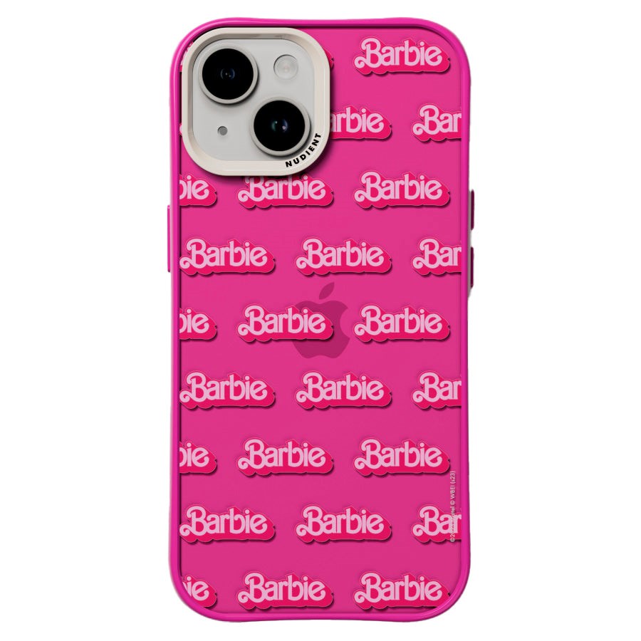 Nudient Form Case iPhone 15 Bakdeksel - Barbie Grid