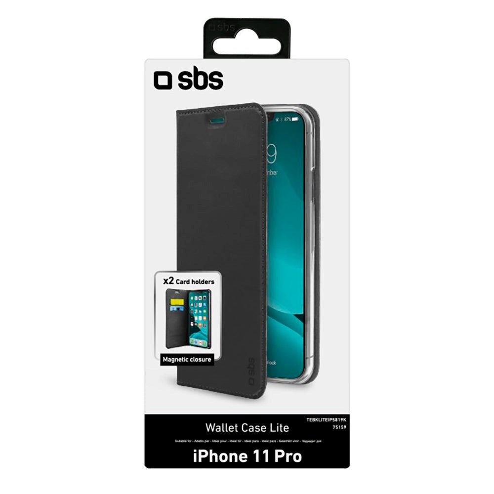 iPhone 11 Pro SBS Wallet Lite Deksel - Svart