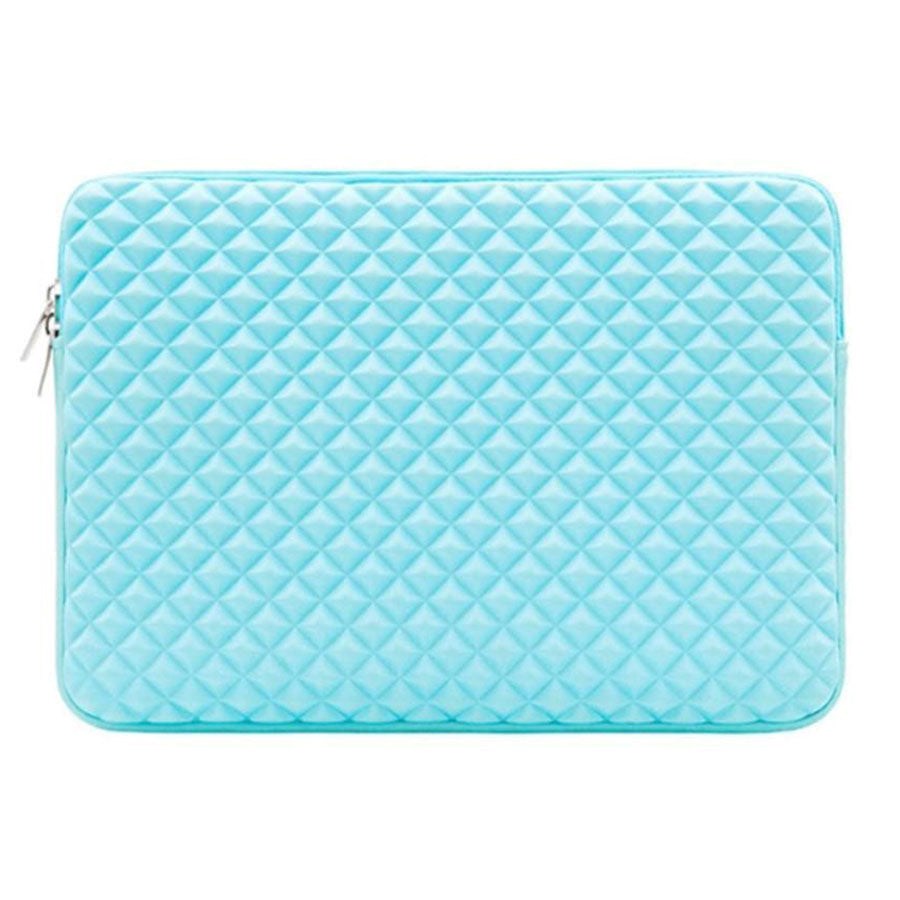 Shockproff Grid Sleeve (13") for Macbook/bærbar PC (34 x 24,5 cm) - Lyseblå