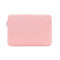 Shockproff Grid Sleeve (15-16'') for Macbook/bærbar (38 x 26,5 cm) - Rosa