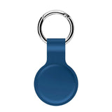 AirTag silikonetui m. Rund karabinkrok - Blå