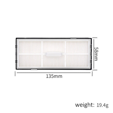 Støvsugerfilter til Roborock S7 Pro Ultra / S7 MaxV Ultra / S8 Pro Ultra / S7 / S7+ / S7 MaxV / S7 Max Ultra / S7 MaxV Plus / Q7 Max+ / S8 / S8+ Robotstøvsuger - Sort + Hvid
