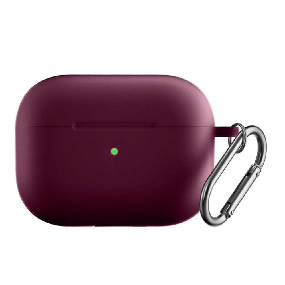 Apple Airpods Pro 2nd Gen (2022) Silikondeksel m. Hage - Bordeaux