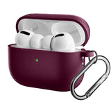 Apple Airpods Pro 2nd Gen (2022) Silikondeksel m. Hage - Bordeaux