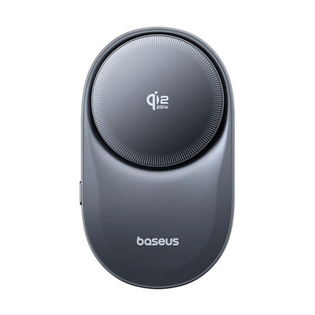 Baseus Magnetisk Mobilholder til Bil til Ventilationsristen - Trådløs Opladning - Blæser - MagSafe Kompatibel - Sort