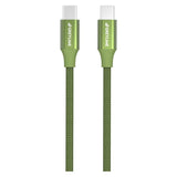 GreyLime 60W flettet USB-C til USB-C-kabel 2 meter - Grønn