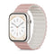 Apple Watch (42/44/SE/45/46/49 mm) Epico magnetisk silikonklokkerem - rosa / grå