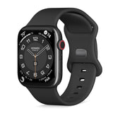 Apple Watch (38/40/SE/41/42 mm) Epico silikonklokkerem - svart