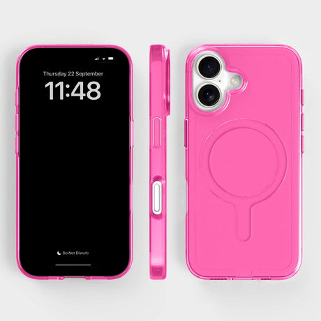agood company iPhone 16 CLRPRTCT 100 % resirkulert plastdeksel - Gjennomsiktig / Candy Pink