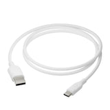 dbramante1928 USB-A til USB-C ladekabel i resirkulert plast - 36W - 2,5M - Hvit