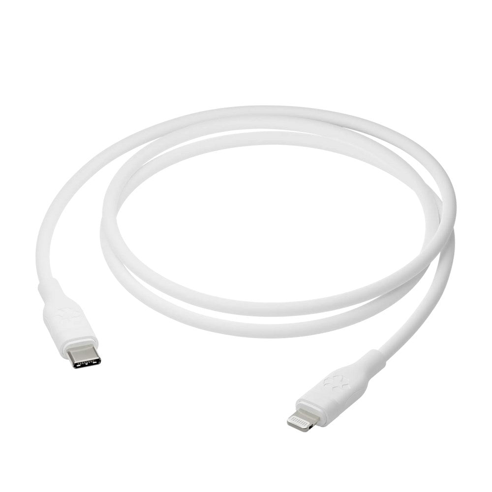 dbramante1928 USB-C til Lightning-ladekabel i resirkulert plast - 36W - 1,2M - Hvit