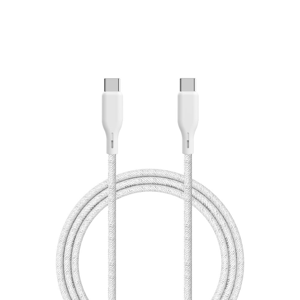 Upström Ëssentials USB-C til USB-C Kabel 100W 2.5m - Hvid