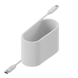 Upström Sirkulær USB-C til USB-C-kabel 100W - 2,5m - Hvit