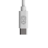 Upström Sirkulær USB-C til USB-C-kabel 100W - 2,5m - Hvit