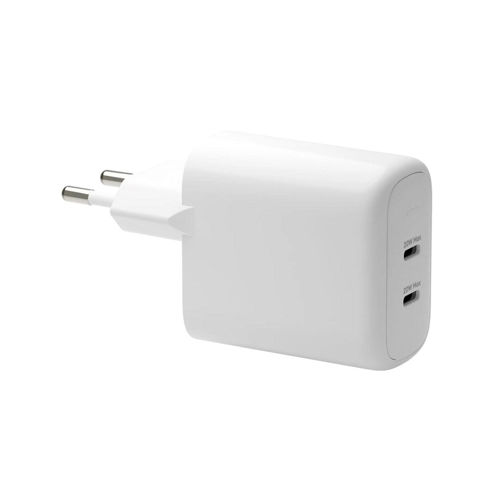2 x USB-C 20W - dbramante1928 EU Vegglader - Hvit
