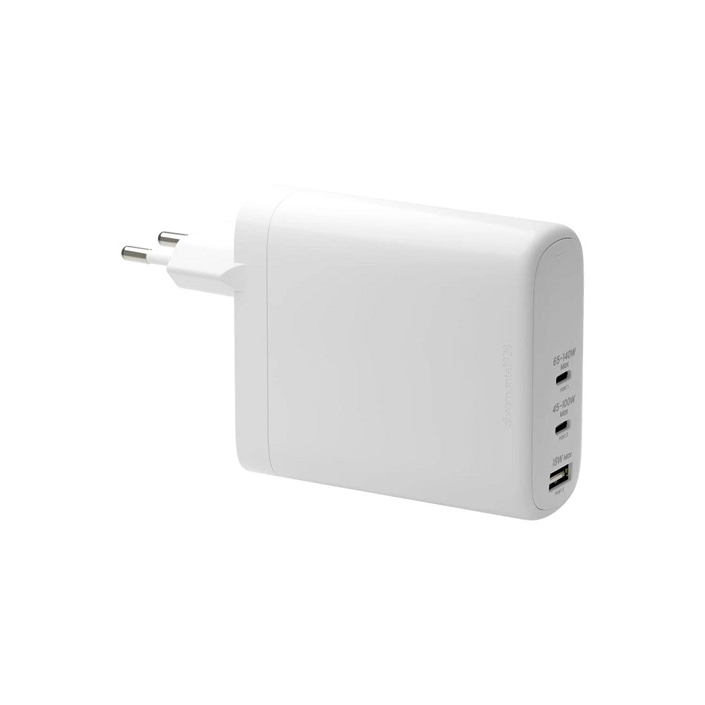 2 x USB-C 65-140W/45-100W/1 x USB-A 18W - dbramante1928 EU Vegglader - Hvit