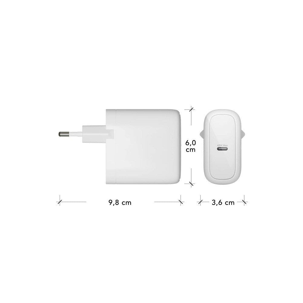1 x USB-C 65W - dbramante1928 EU Vegglader - Hvit