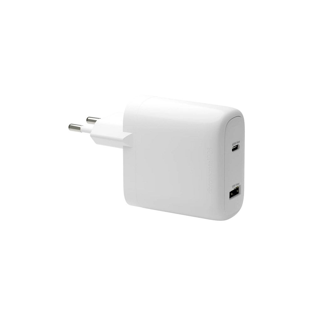1 x USB-C 65W/1 x USB-A 18W - dbramante1928 EU Vegglader - Hvit