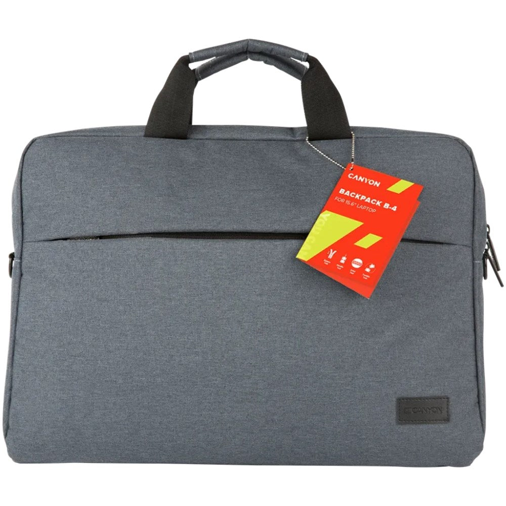 Canyon Macbook / Laptop Taske med Håndtag 15.6" B-4 Elegant - Grå