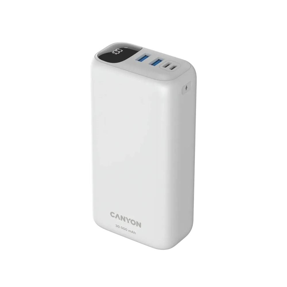 Canyon 20W PowerBank - 30.000 mAh - Hvid