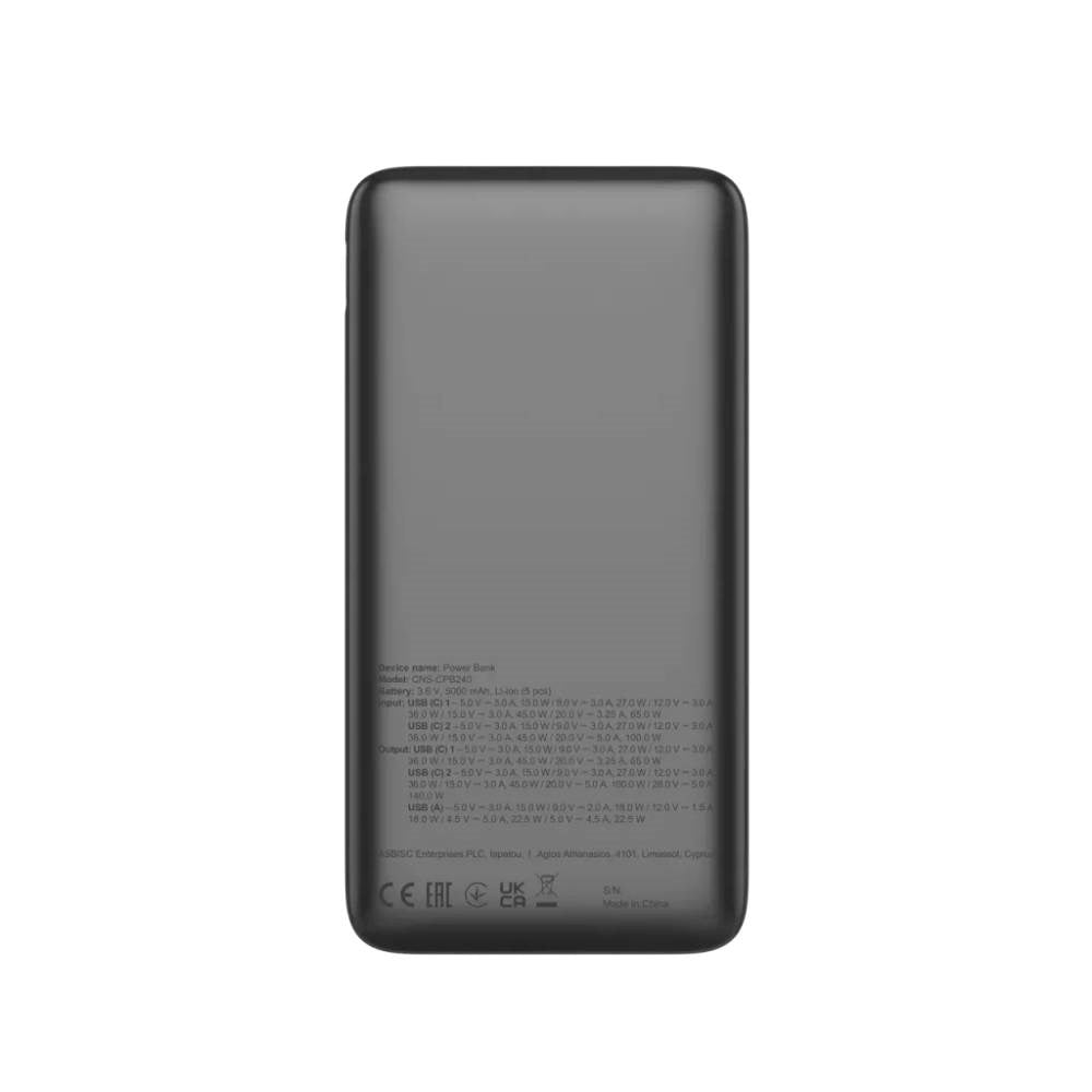 Canyon OnPower 240 PowerBank - 140W / 25.000 mAh - Grå