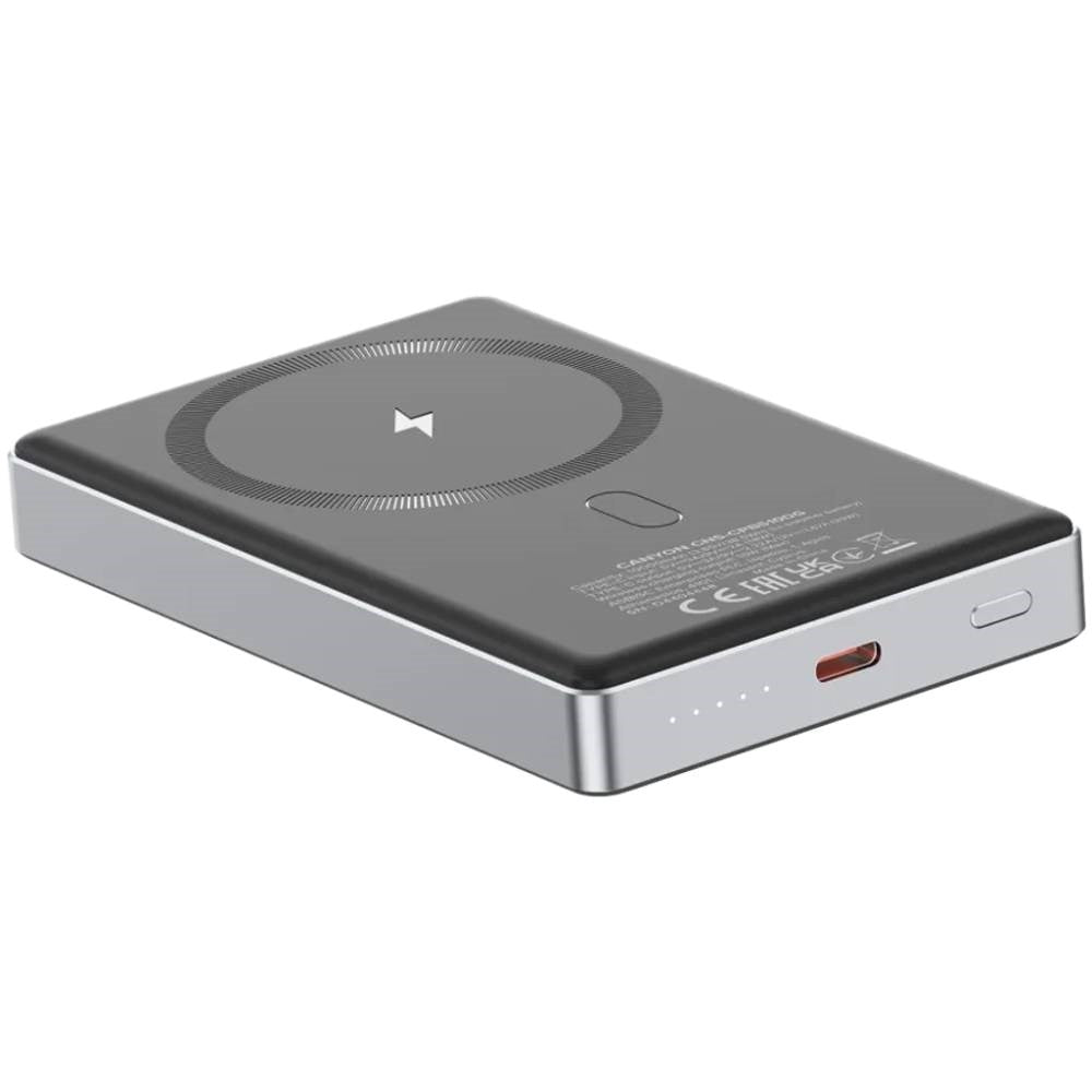 Canyon OnPower 510 PowerBank - 10.000 mAh - MagSafe Kompatibel - Grå