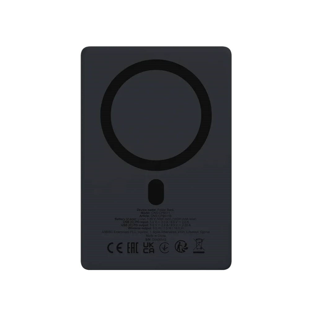 Canyon OnPower 511 PowerBank - 10.000 mAh - MagSafe Kompatibel - Sort