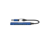Canyon 4-i-1 USB-A/C Multihub - Blå