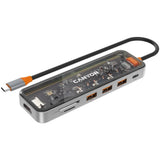 Canyon DS13 7-i-1 USB-C Hub - 100W - Grå