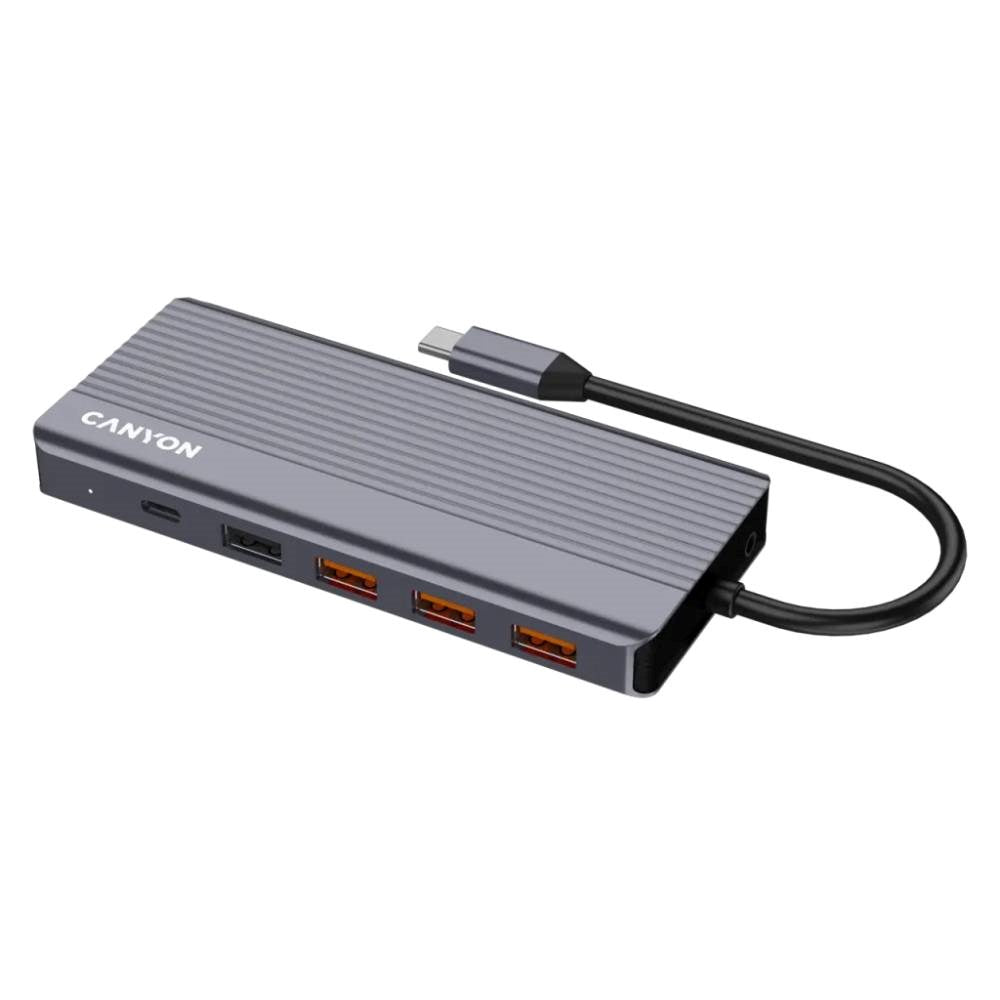 Canyon 13-i-1 USB-C Hub - Grå