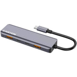 Canyon DS18 5-i-1 USB-C Hub - 100W - Grå