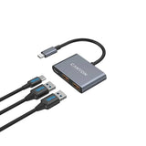 Canyon 3-i-1 USB-C Hub - Grå