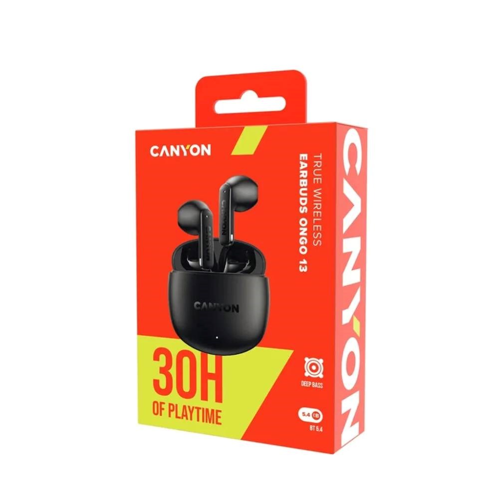 Canyon OnGo 13 True Wireless Høretelefoner - In-Ear - Sort
