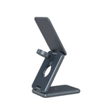 Canyon 3-i-1 15W Foldbar Trådløs Oplader - Qi / MagSafe Kompatibel - Grå