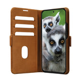 Samsung Galaxy A55 (5G) - dbramante1928 Copenhagen Ægte Læder Flip Cover m. Pung - Tan