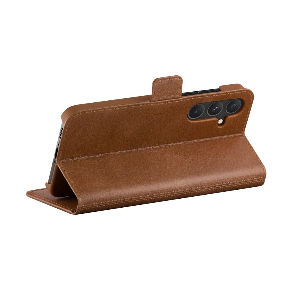 Samsung Galaxy A55 (5G) - dbramante1928 Copenhagen Ægte Læder Flip Cover m. Pung - Tan