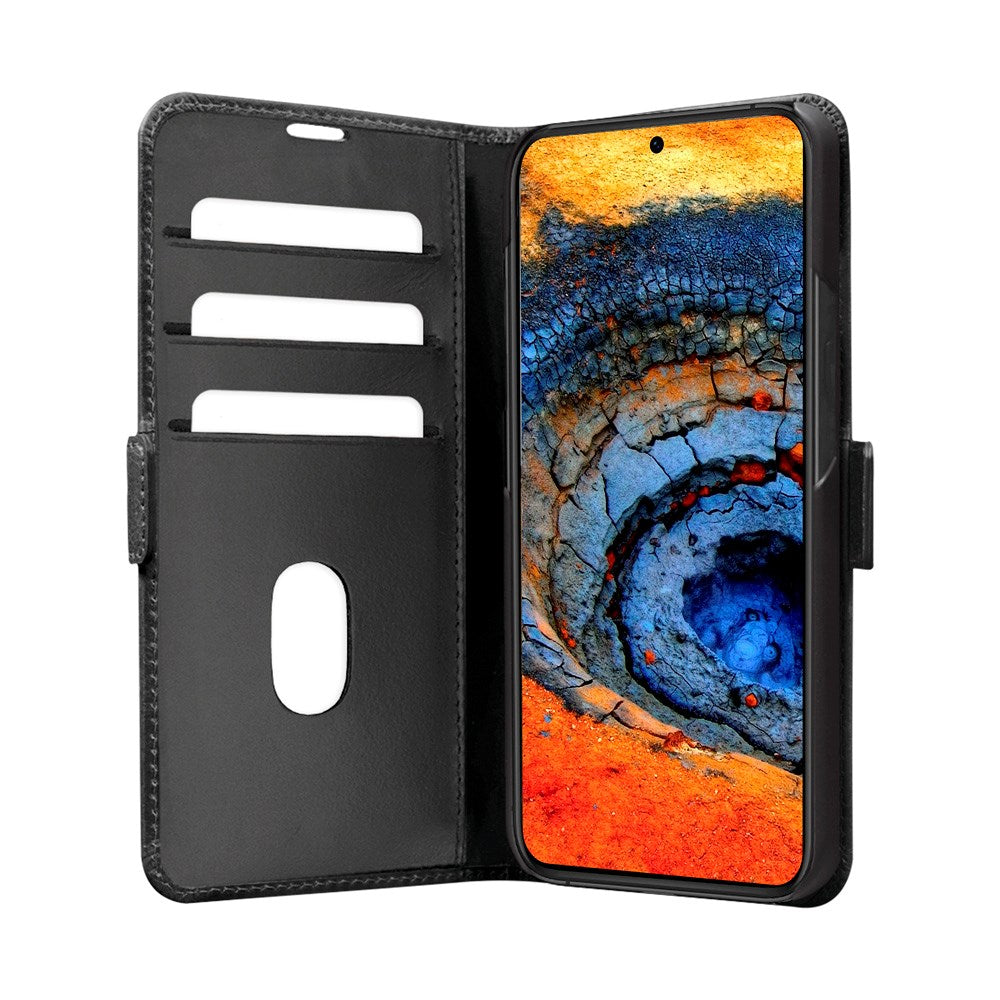 dbramante1928 Copenhagen - Samsung Galaxy A56 (5G) - Slim Ægte Læder Cover m. Pung - Black