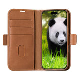 iPhone 16 Pro dbramante1928 Copenhagen Slim Flip-deksel i ekte skinn m. Lommebok - Tan