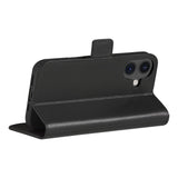 iPhone 16 dbramante1928 Copenhagen Slim Flip-deksel i ekte skinn m. Lommebok - Svart