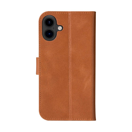 dbramante1928 iPhone 16 Plus Copenhagen Slim Ægte Læder Flip Cover m. Pung - Tan