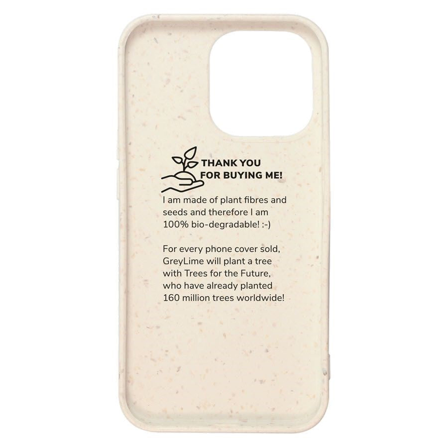 iPhone 13 Pro GreyLime 100% Biodegradable Cover - Beige